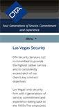 Mobile Screenshot of dtasecurityservices.com
